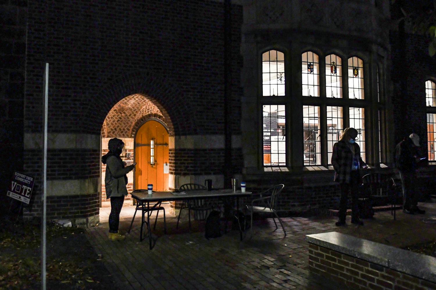 Election Day 2020 ARCH Polling Location Voting Line Night.jpg