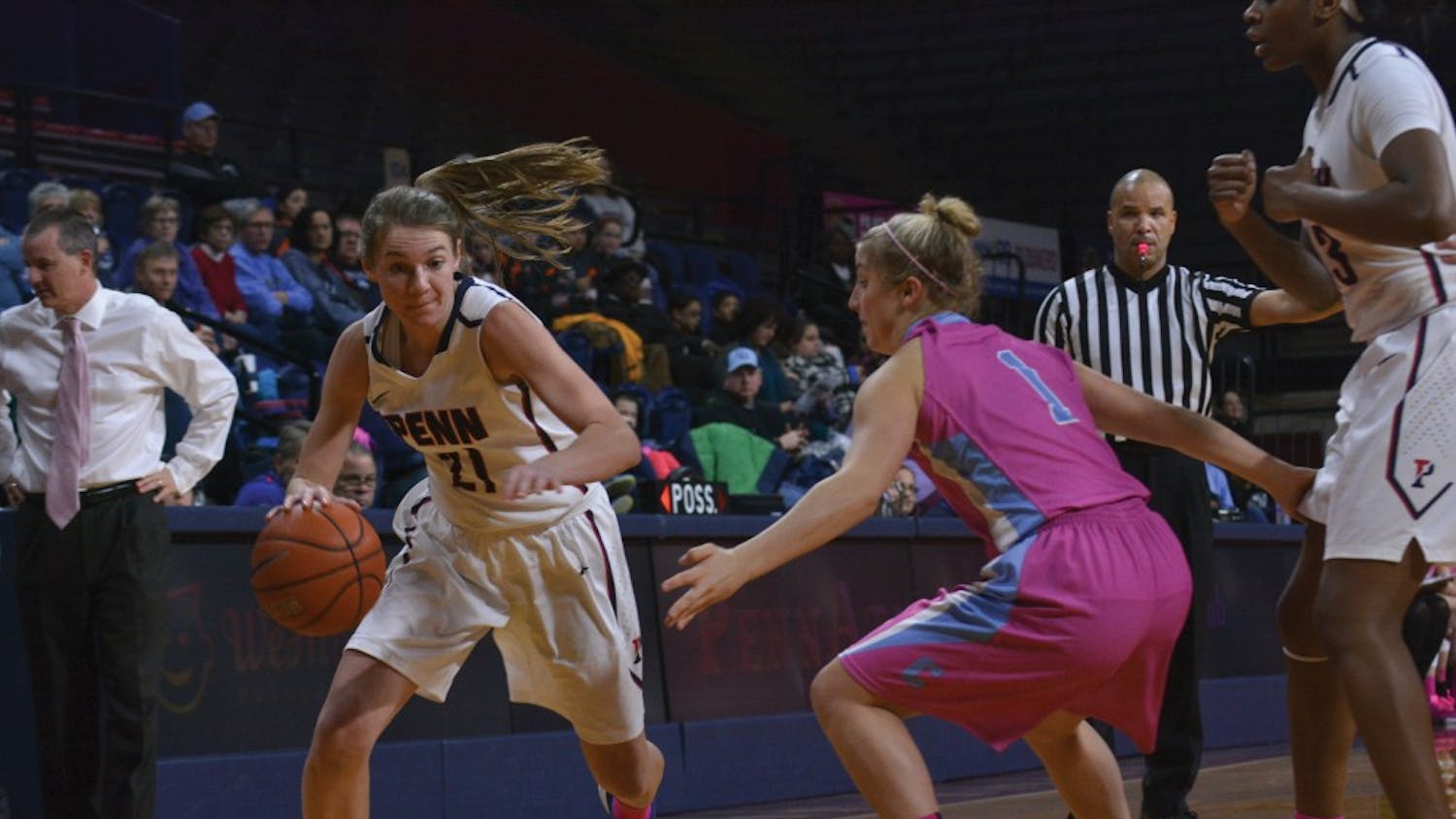 Sophomore guard Lauren Whitlatch continues to better herself as her team remains undefeated in Ivy play, setting her own career-best for most points in a game two weekends in a row. 