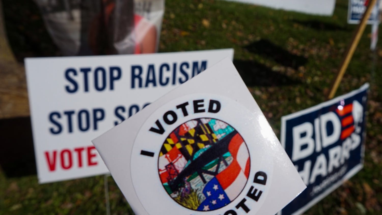 Voted Stand Up Against Racism Maryland Biden Harris Sign Nov 2020.jpg