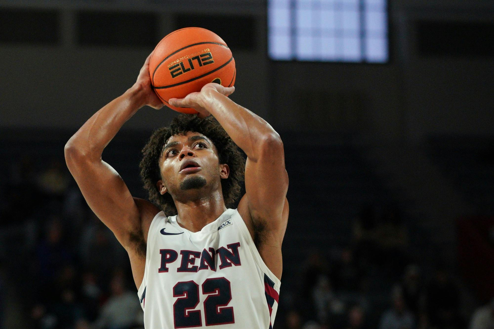 01-28-23 Men's Basketball vs Harvard Lucas Monroe (Anna Vazhaeparambil)-03.jpg