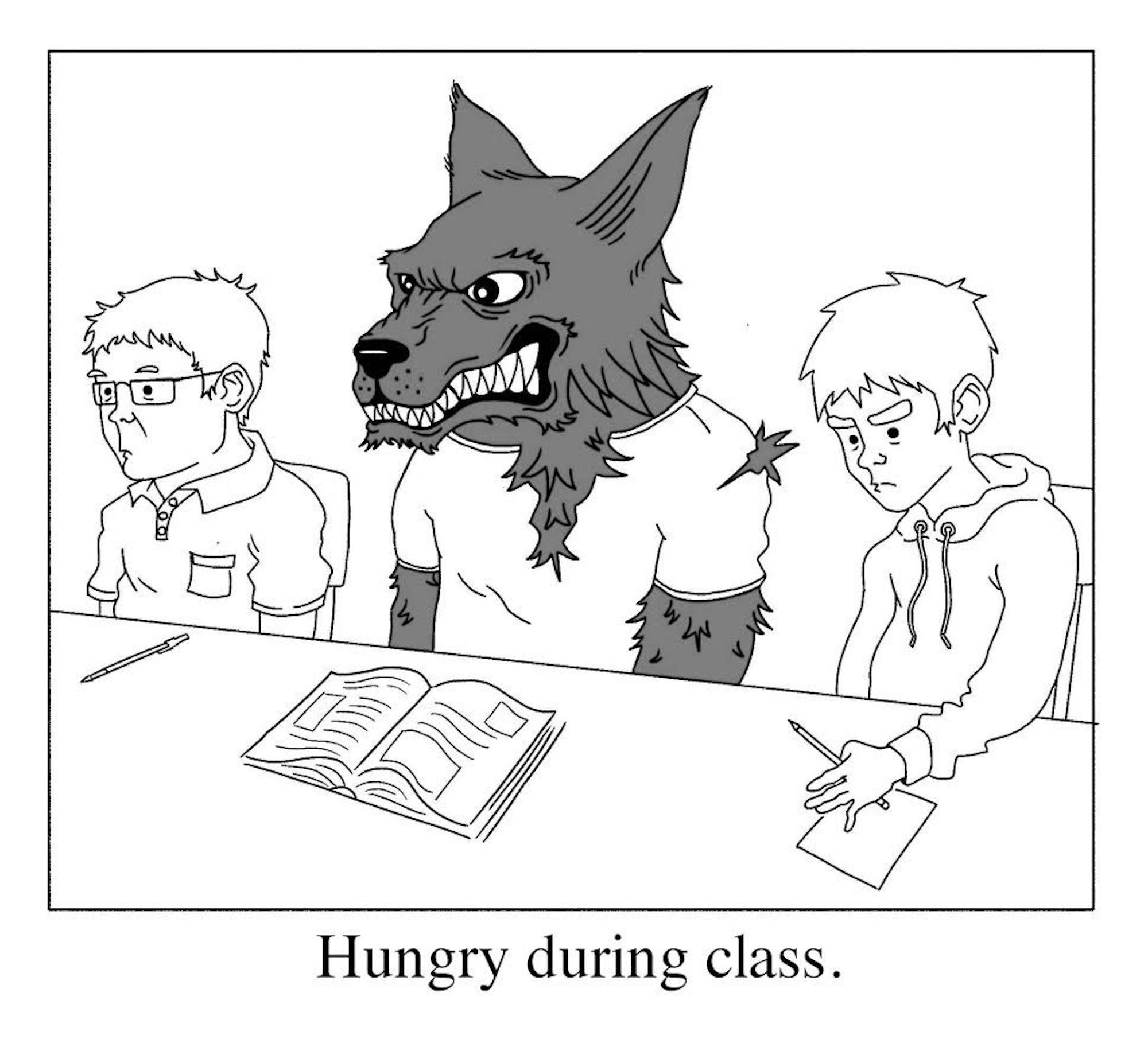 hungry during class