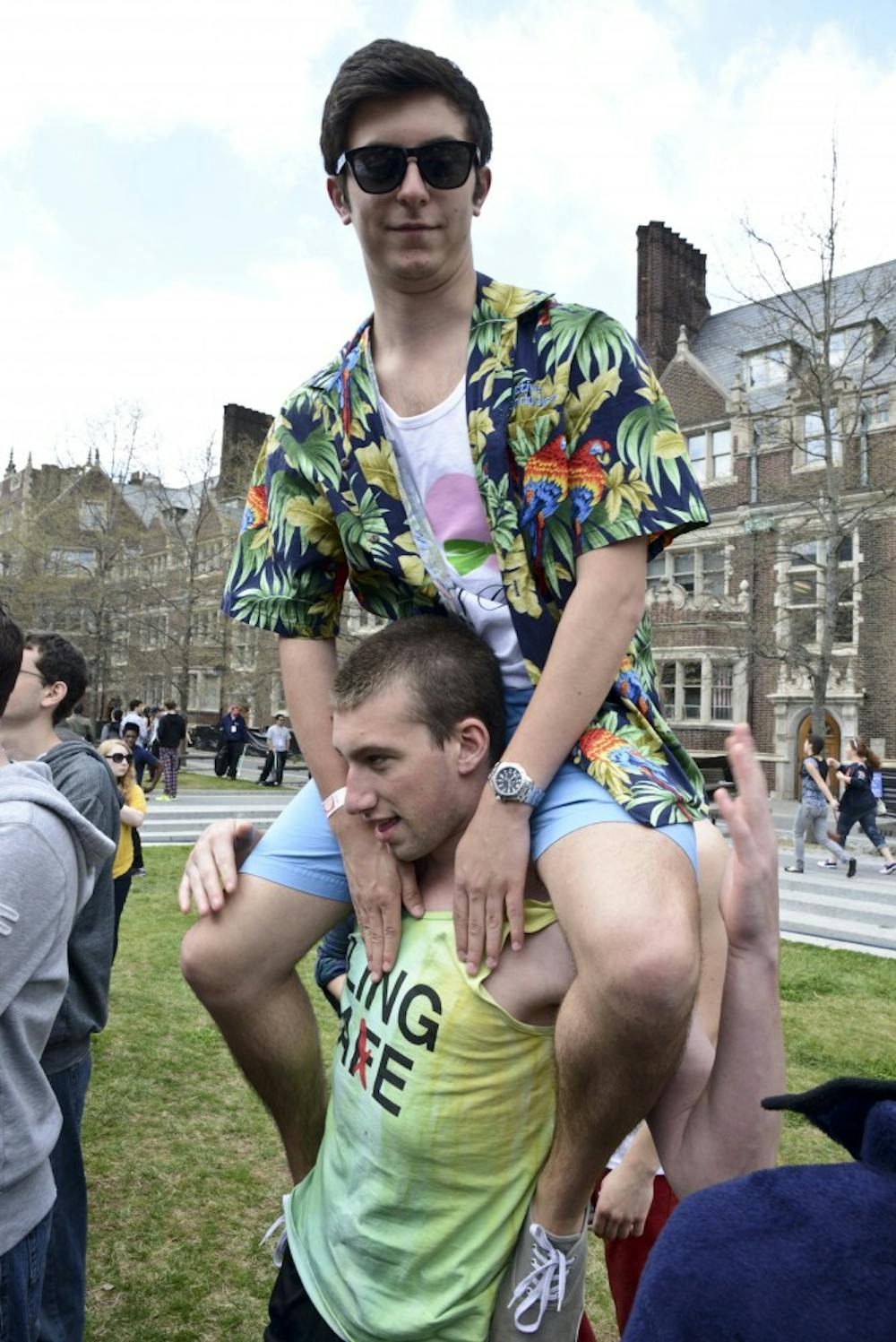 Images for the Photo Essay.

During Fling, two ideas crystallized for potential photo essays:  1) Portraits of fling shirts that highlight the many student organizations around campus.  2)  Capturing intimate moments of people embracing.