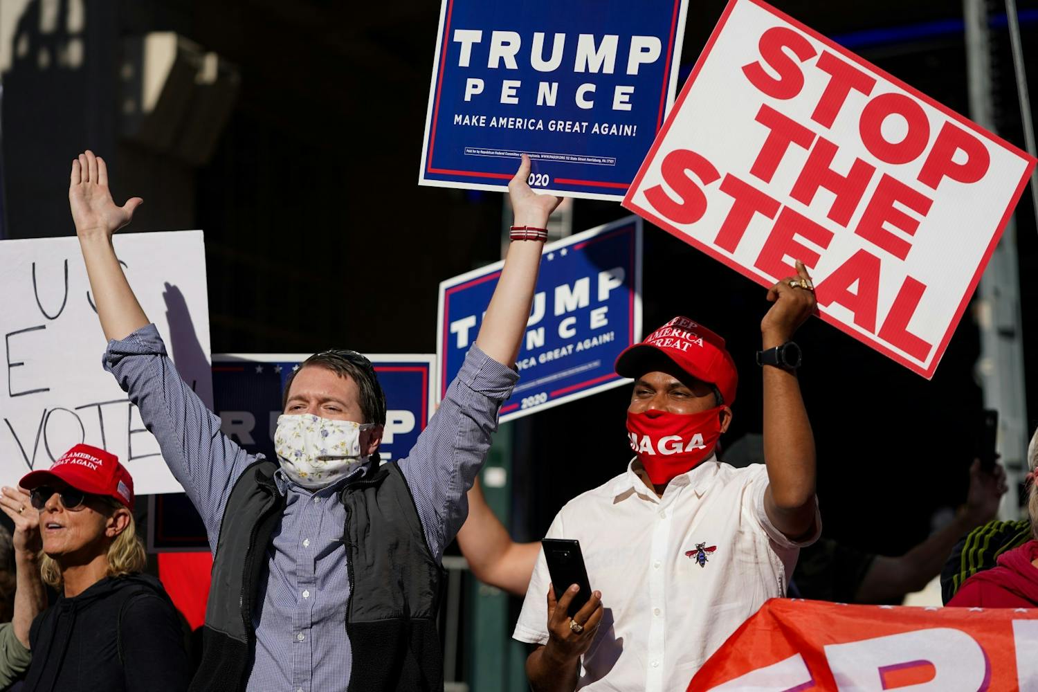 Election Week Protests Trump Supporters Stop the Steal Pennsylvania Convention Center November 6 2020.jpg