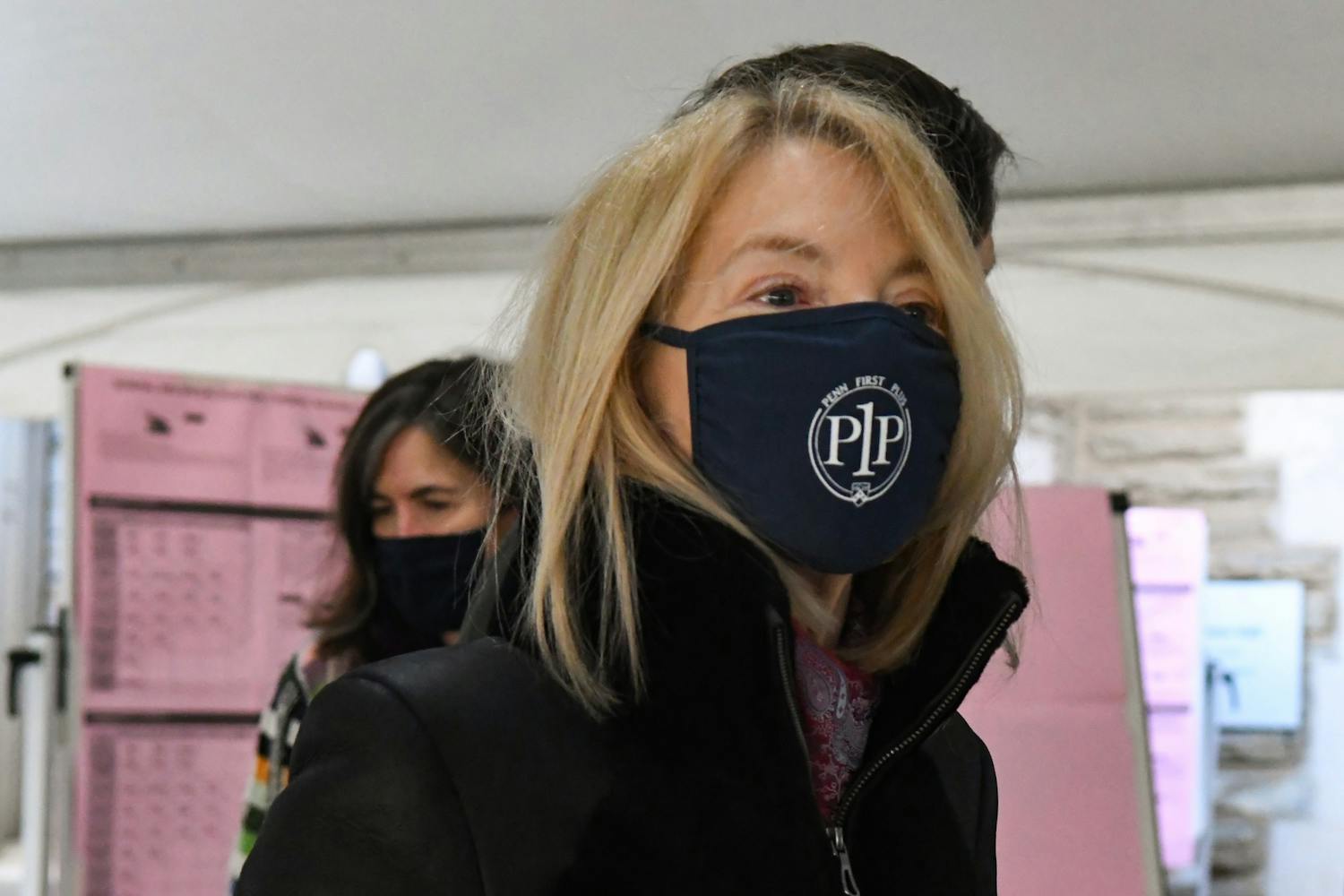 Amy Gutmann Penn First Plus Coronavirus Mask Election Day.jpg