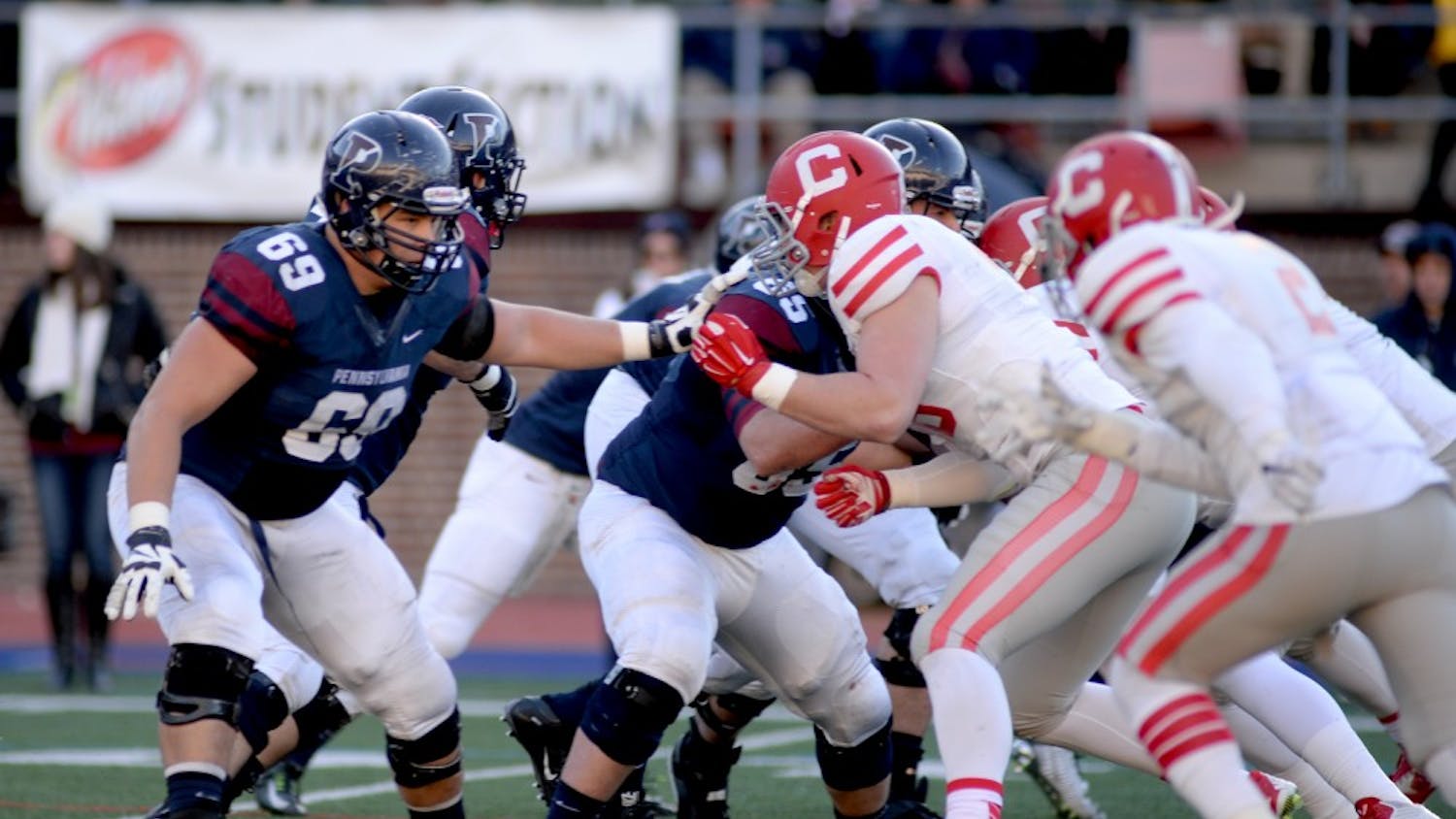 Senior offensive lineman and team captain Nick Demes is looking forward to Saturday's contest against Lehigh, where he will line up against his high school teammate.