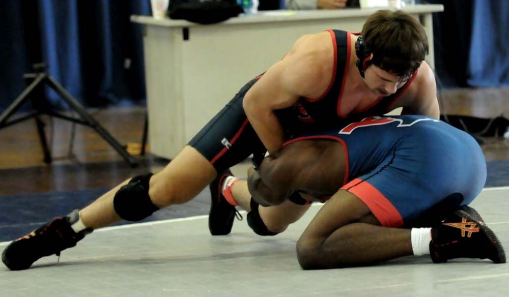 Wrestling Intrasquad match
Micah Burak, Canaan Bethea