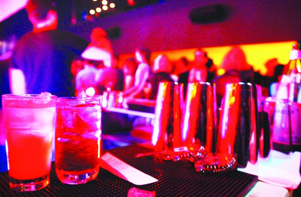 Club Denim opens for its third night with a packed crowd.  The club opened on 1712 Walnut on Thursday, January 23rd, 2003.