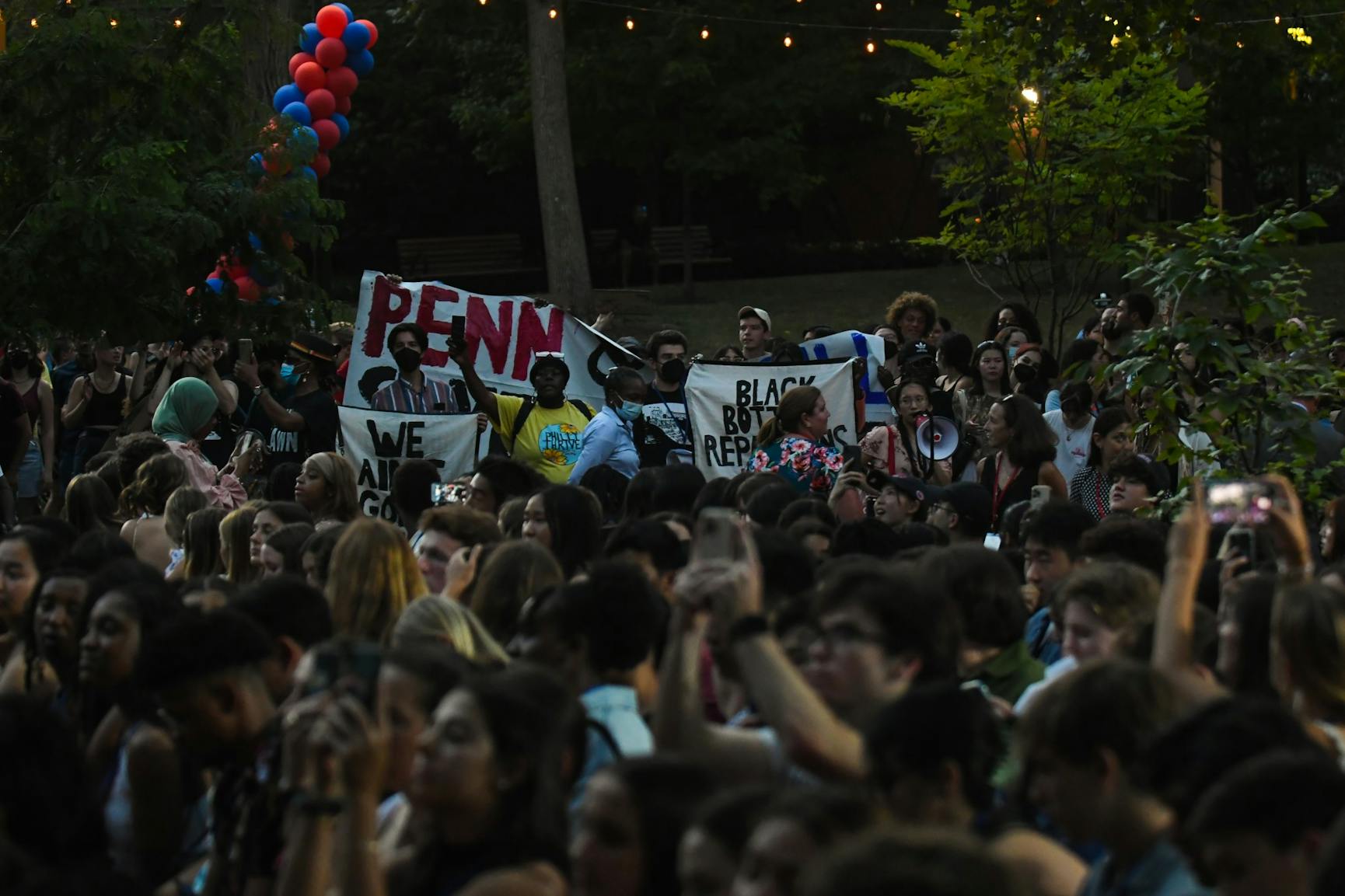 08-29-22 convocation save the uc townhomes protest liz magill (Anna Vazhaeparambil)-3.jpg