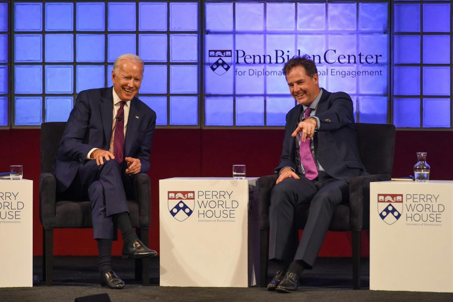Joe Biden and Nick Clegg