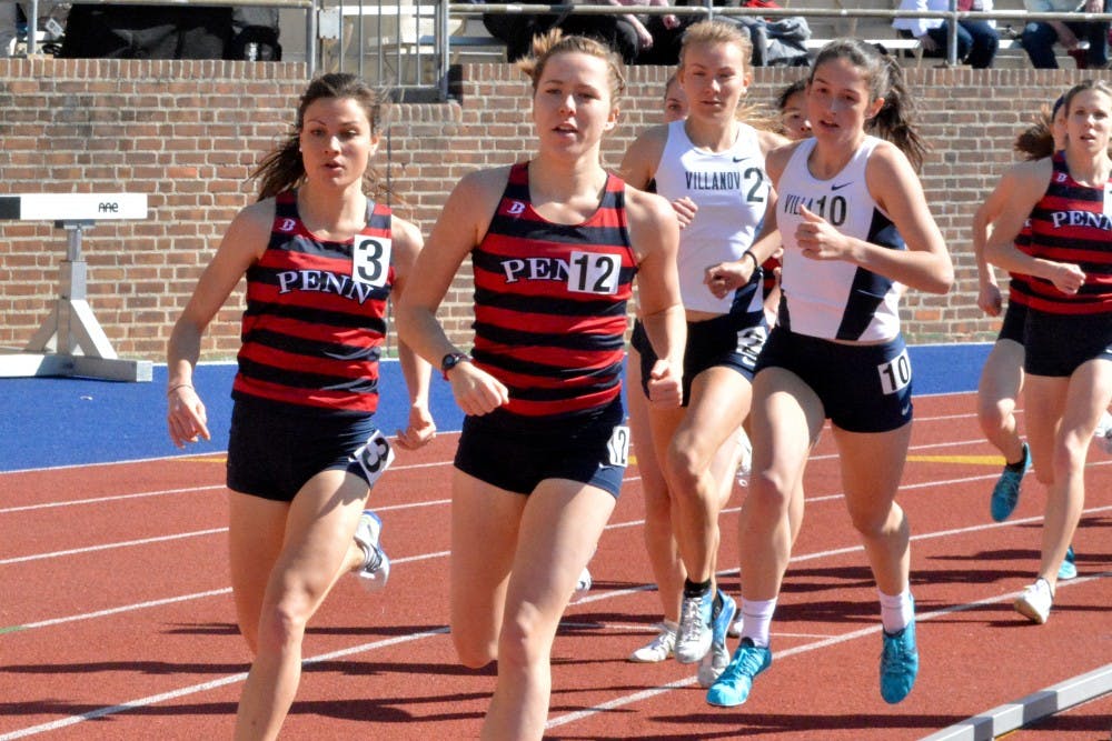 Senior captain Amy Darlington, Penn program record-holder in the 3,000 meter steeplechase, knocked almost eight seconds off her old personal and school record with a time of 10:20.41. She finished seventh in the race.