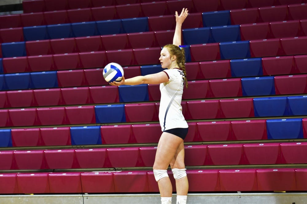 Freshman outside hitter Caroline Furrer has wasted no time emerging as a star for Penn volleyball. The Texas native ranks fourth in the Ivy League in kills and sixth in digs through three games, helping her team get out to a 2-1 start in conference play.