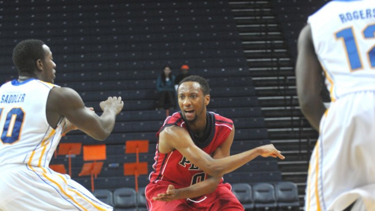 Men's hoops played in the NIT Tip-Off tournament in Charlottesville, Virginia against University of Delaware. The Quakers lost and Fran Dougherty was the high scorer. Miles Cartwright and two other players fouled out.