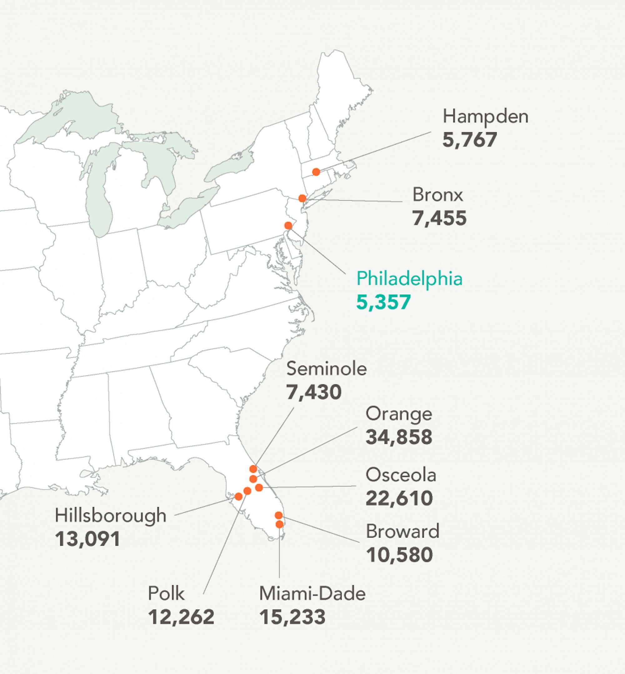 hurricane maria puerto rico migrants map