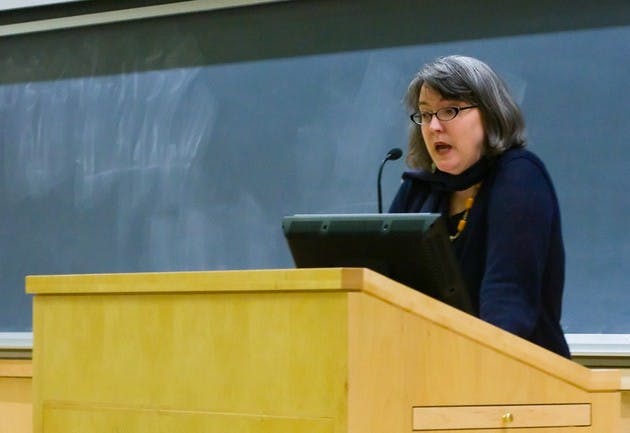 Harvard divinity professor Amy Hollywood examined the multiple roles of Mary Magdalene for the annual Suzanne Zantop Memorial Lecture Monday.