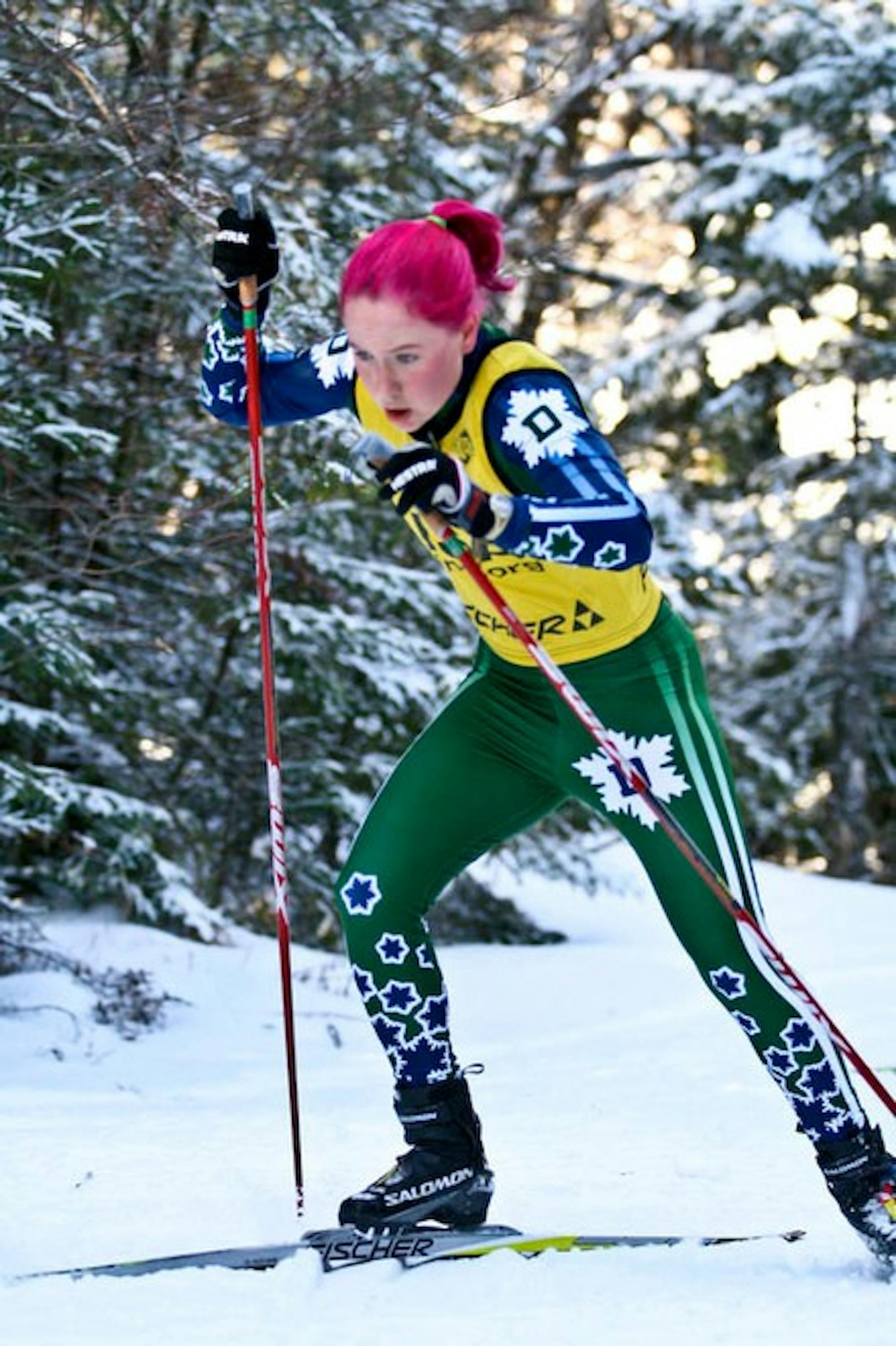 Ida Sargent '11 has been on the podium in all four of her intercollegiate Nordic races so far and finished in first place twice.
