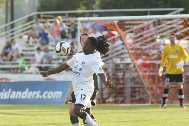 Lucky Mkosana '12 has been training with the Philadelphia Union for the past six weeks in search of an MLS contract next season.