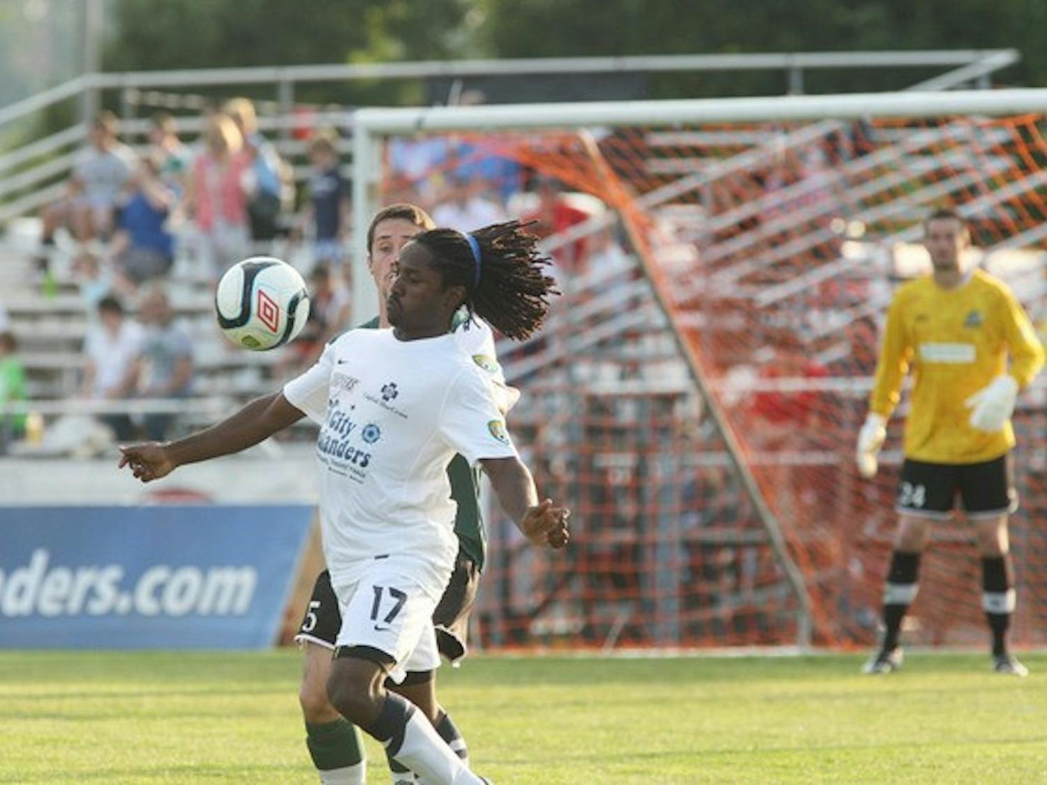 Lucky Mkosana '12 has been training with the Philadelphia Union for the past six weeks in search of an MLS contract next season.