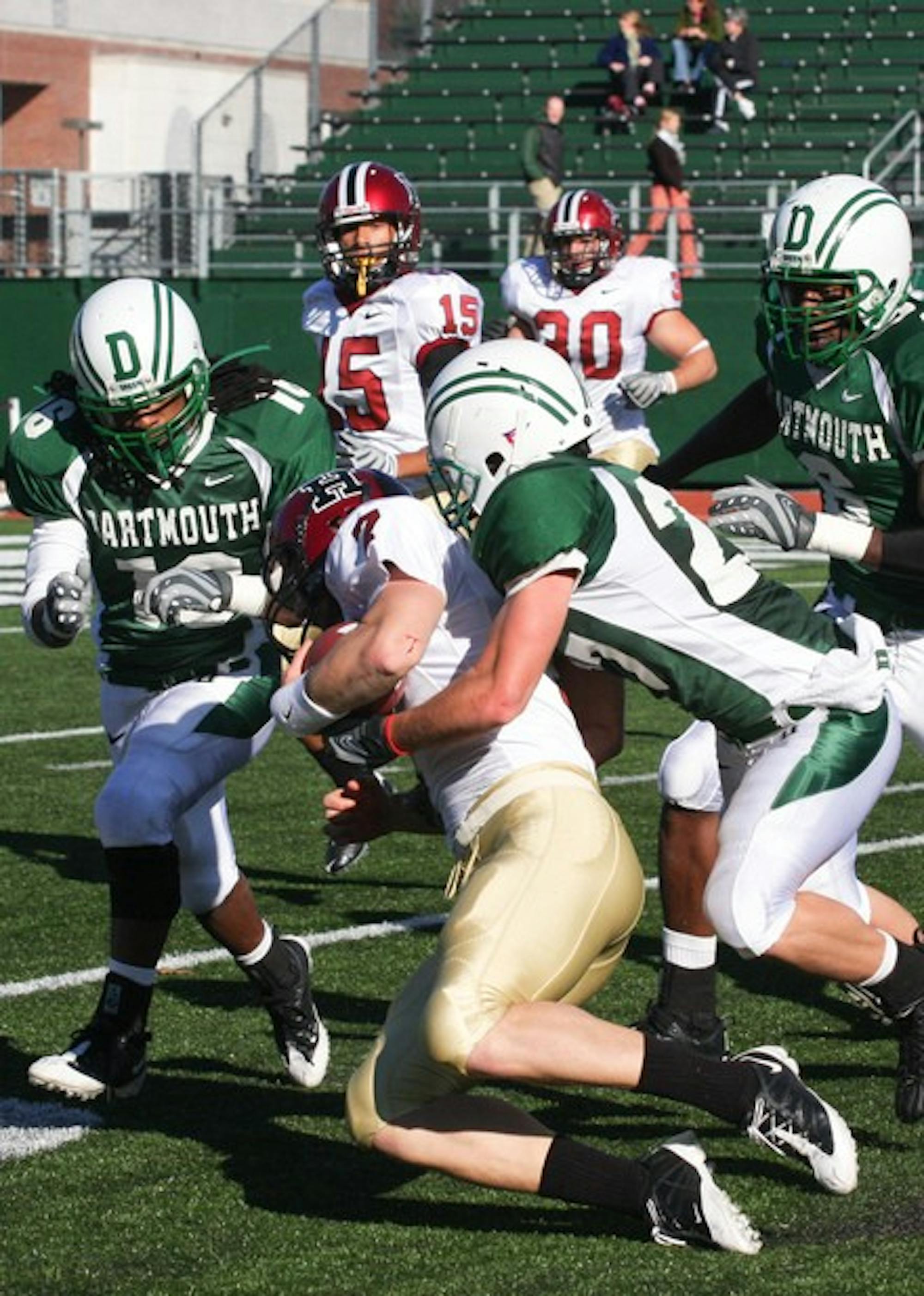 Dartmouth will have to contend with a high-powered Cornell offense that is near the top of the Ivy League in passing yards and total offensive yards.