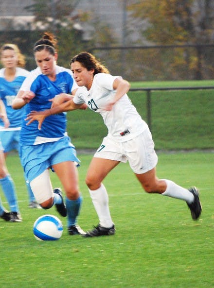 Myra Sack '10 and the Big Green struggled to find the back of the net.