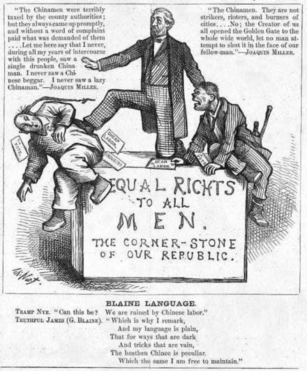 Works by political cartoonist Thomas Nast are now on display at the Hood.
