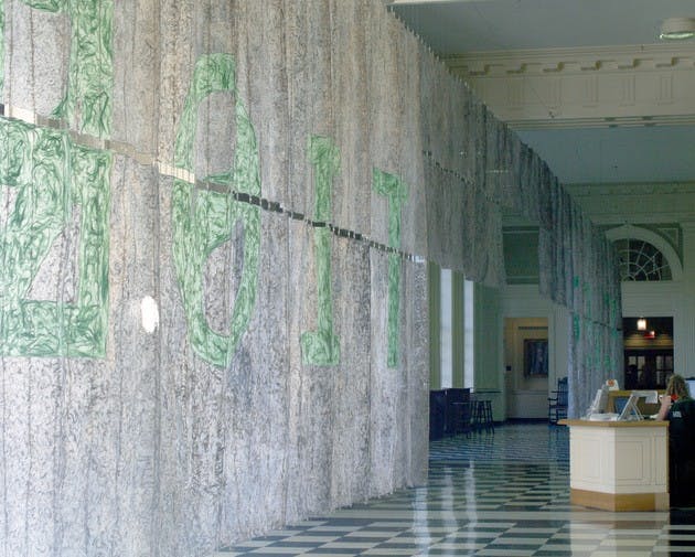 Public reaction to Wenda Gu's installation at Baker-Berry has not affected choices for future exhibitions, Hood Museum of Art director Brian Kennedy said.