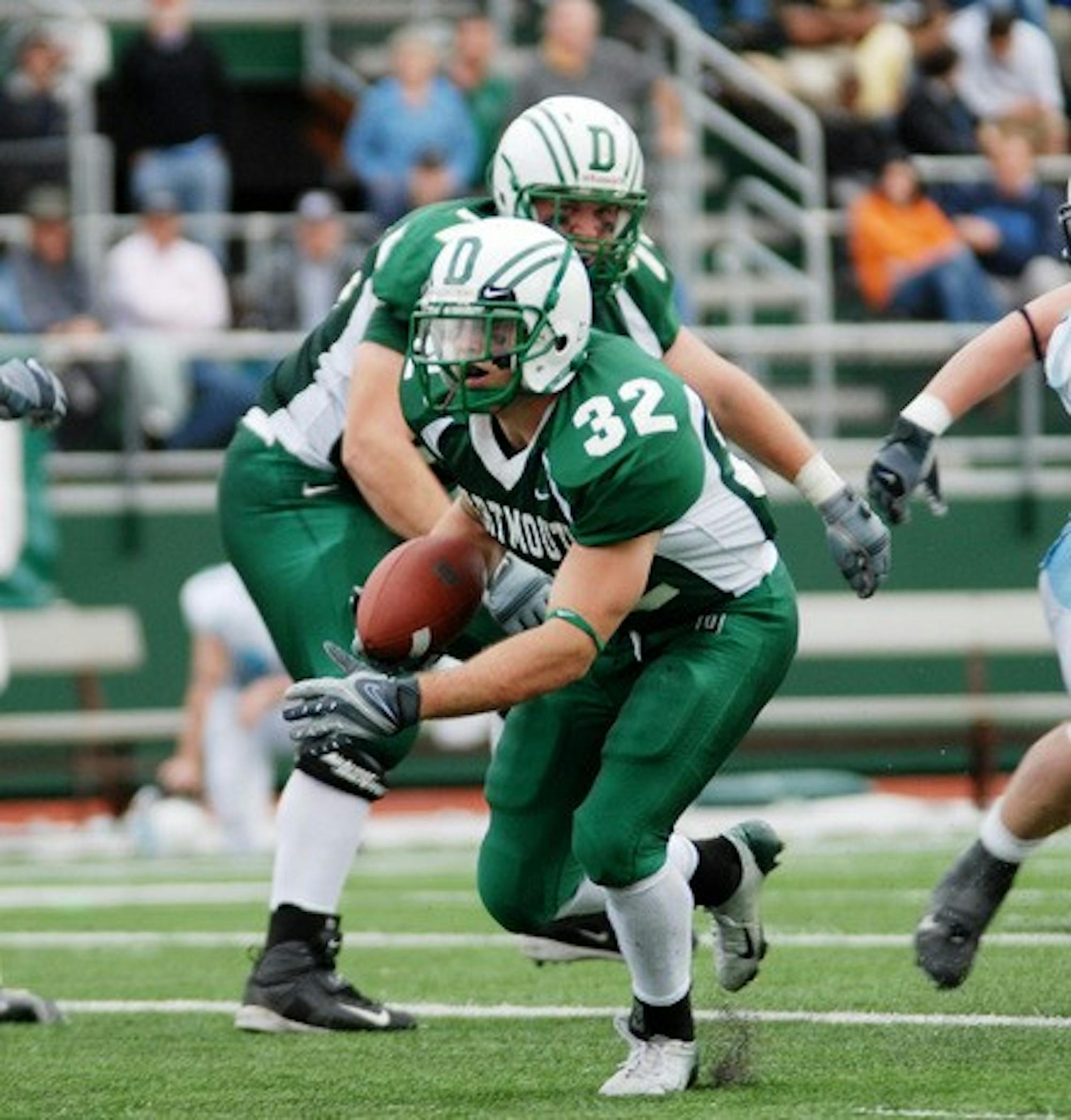 Nate Servis '09 ran for eight yards in a Big Green loss at Harvard. Dartmouth falls to 2-5 with three games to play.