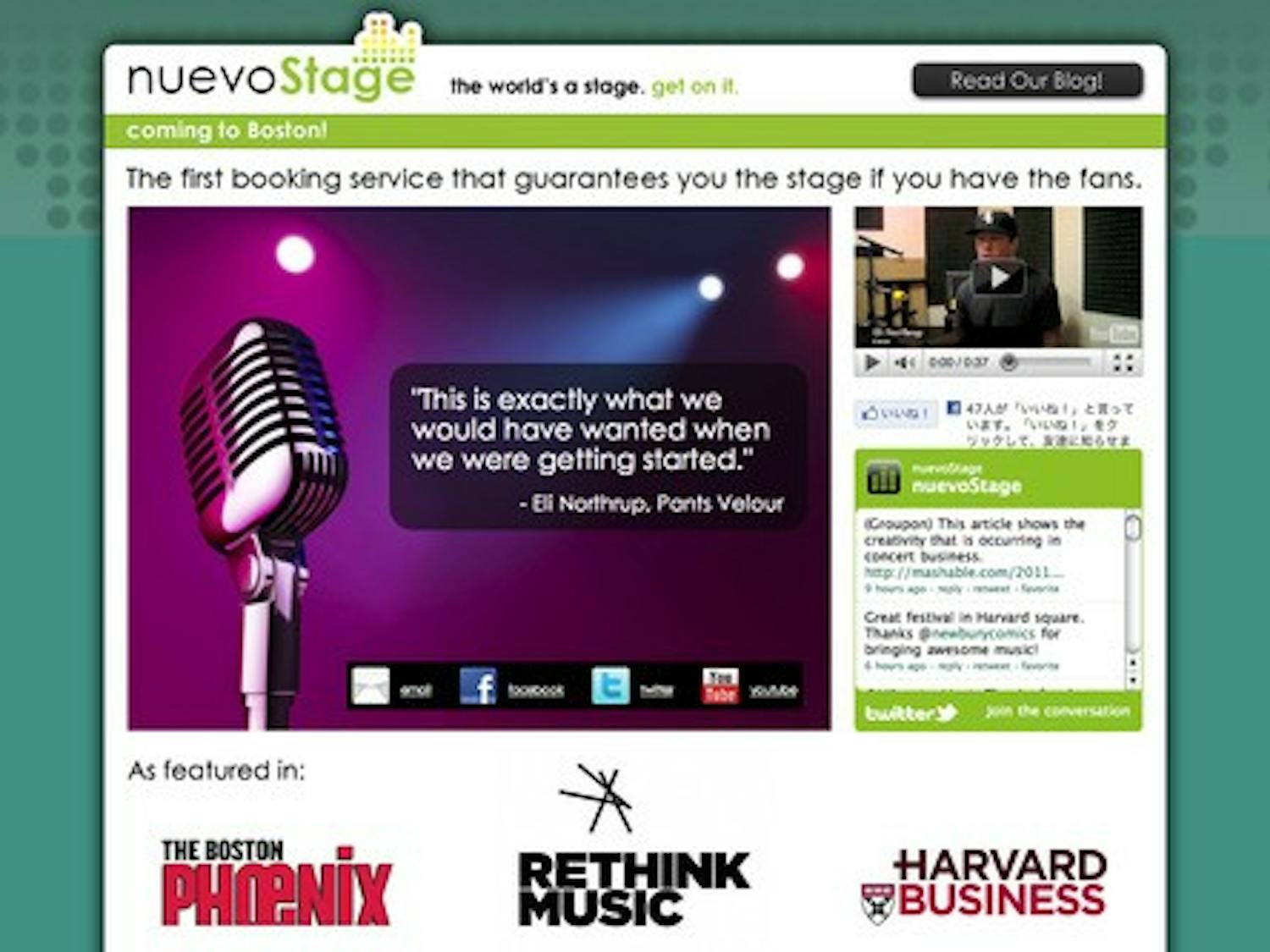NuevoStage, which won $50,000 at the Rethink Music conference, will commence its operations by focusing on Boston music venues.