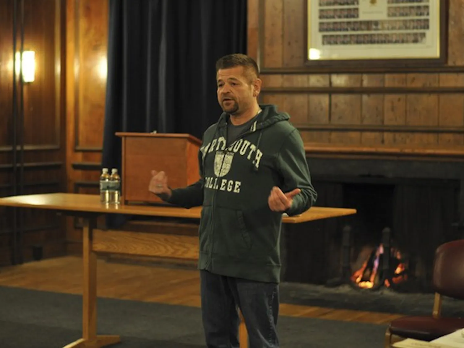 Werner Tillinger '86 told his life story as an HIV-positive gay man at a talk at Alpha Delta fraternity on Tuesday.