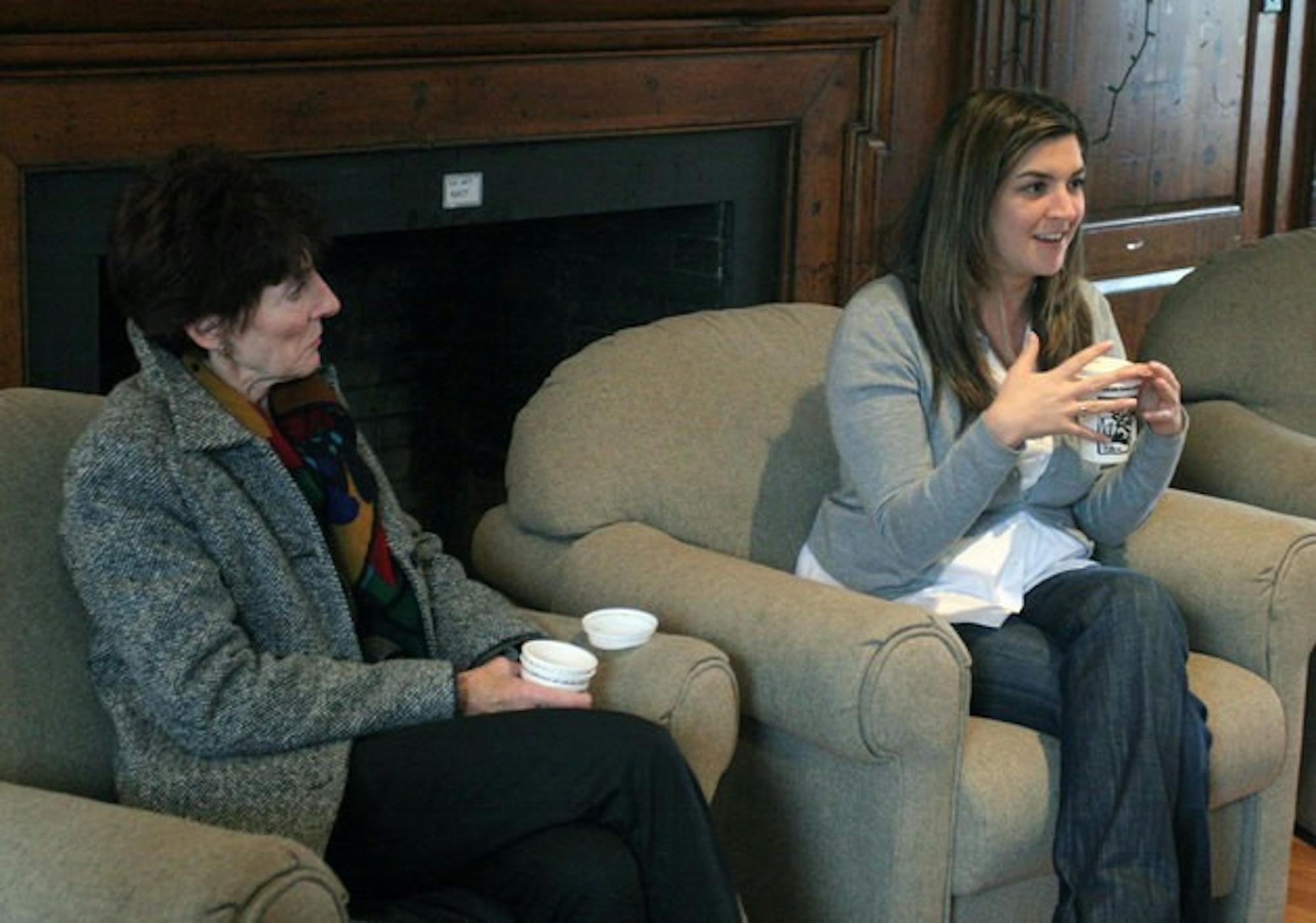 Women's rights advocate Kate Michelman and John Edwards's daughter Cate discussed women's rights, voting and healthcare, among other issues.