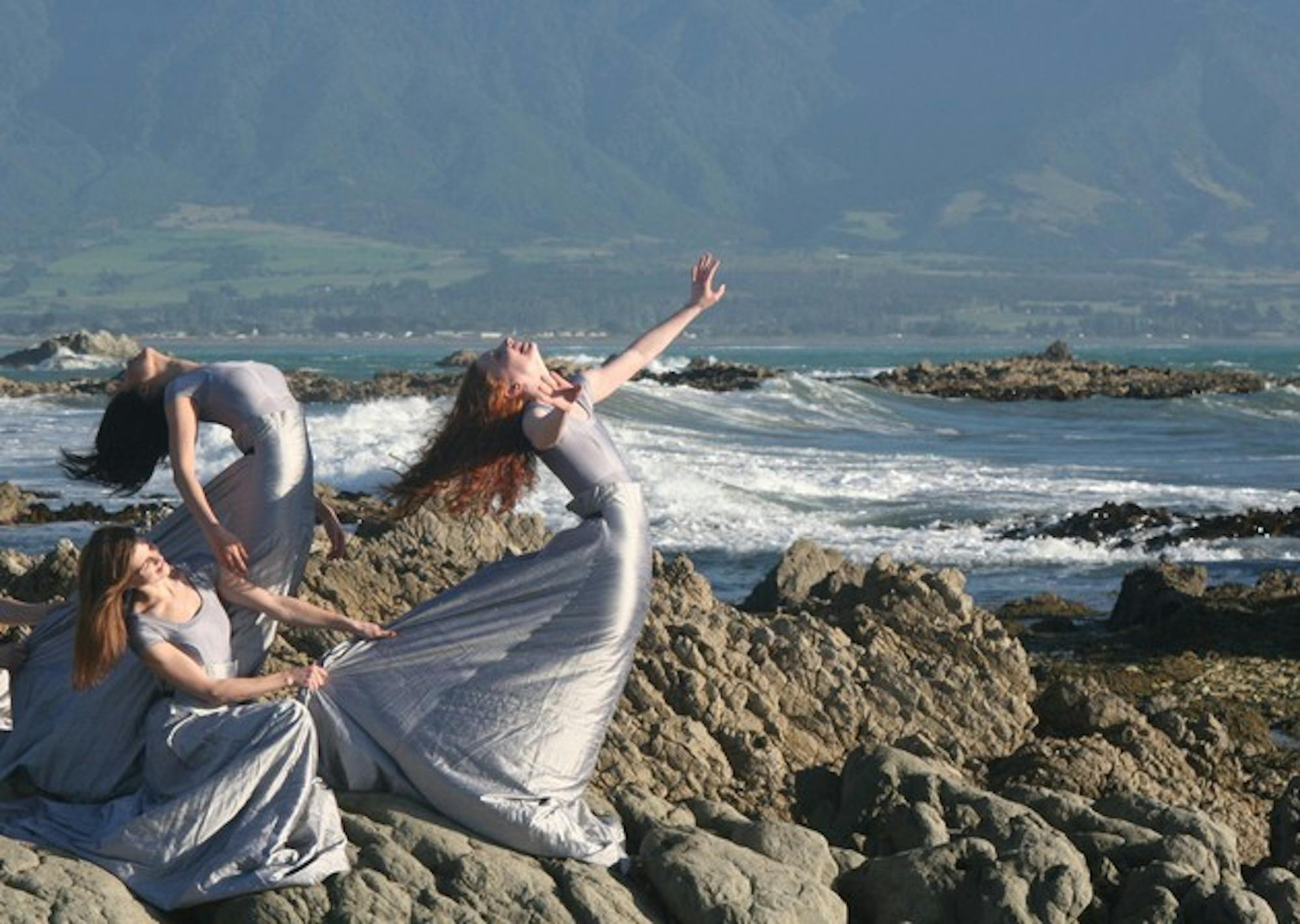 Members of the ensemble, depicted here in New Zealand, spent spring break learning traditional Maori dances.