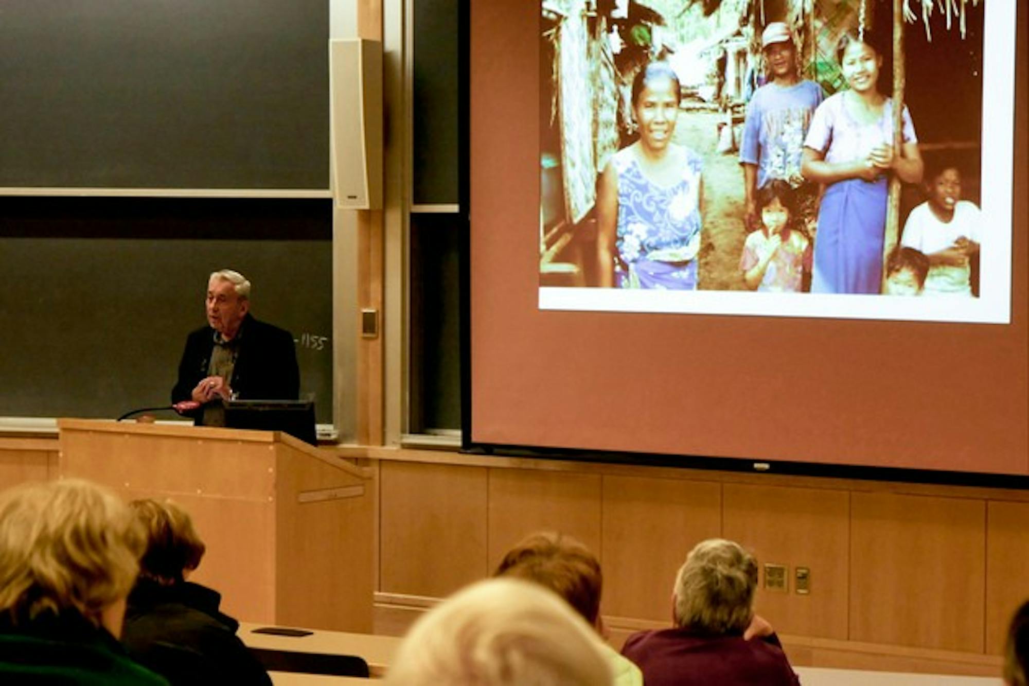 Former DMS Dean James Strickler '50 DMS '51 gave a lecture Wednesday about the problems faced by refugees. 