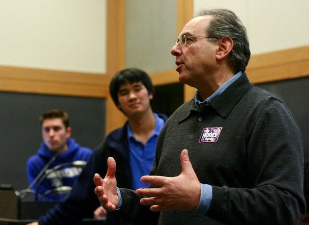 Rep. Paul Hodes '72, D-.N.H., speaks at the College in November 2008.