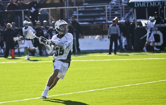 Tim Daniels '09 scored a team-high five points in the Big Green's 11-9 loss to UVM Tuesday afternoon.