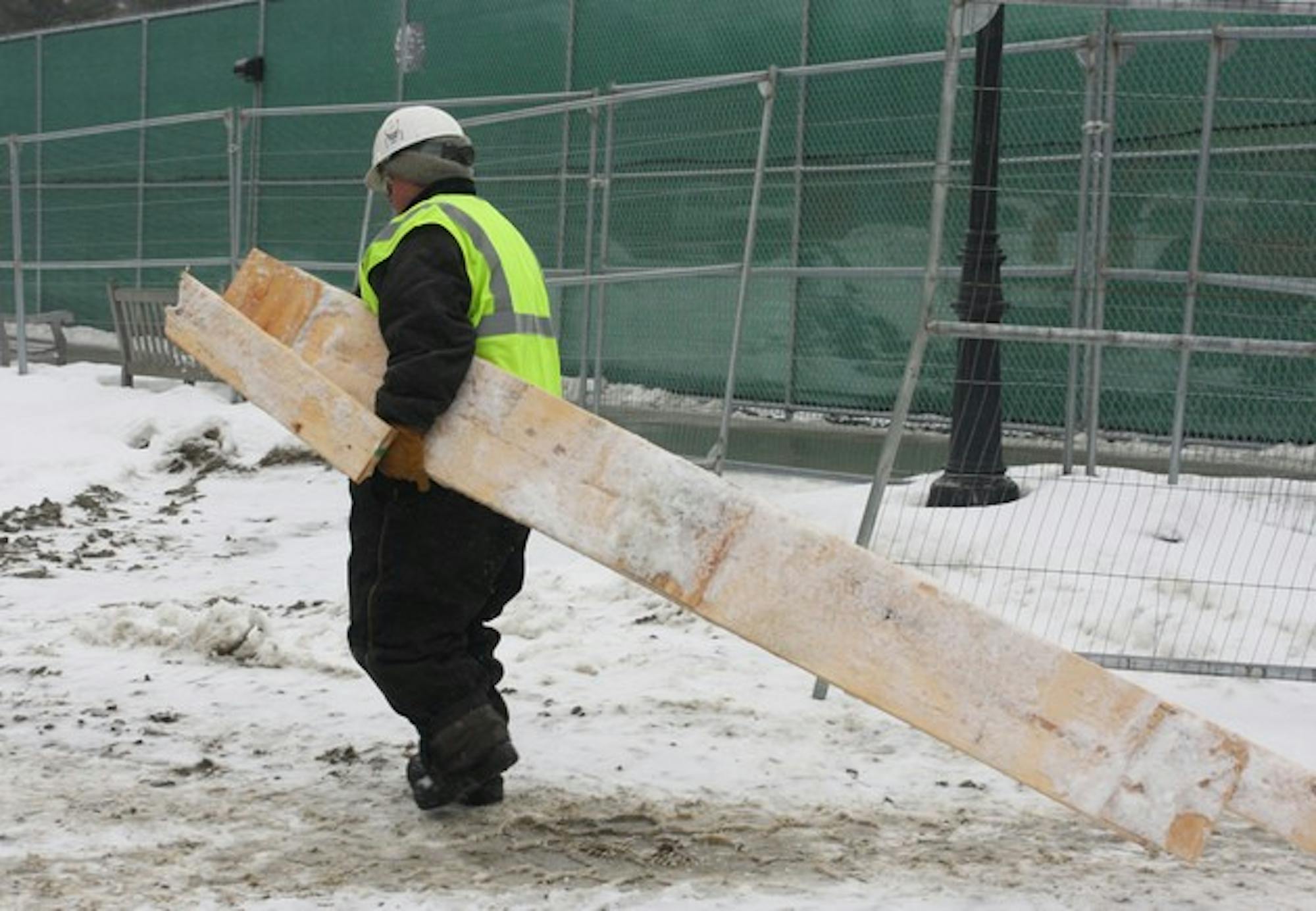 The College's planned budget cuts are not likely to affect current construction projects, but many future projects will be delayed.