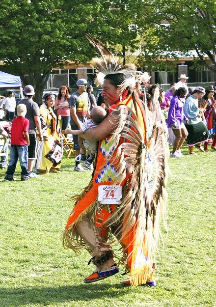 The College's 40th annual Pow-Wow featured two days of dancing and drumming, as well as vendors representing a number of tribes.