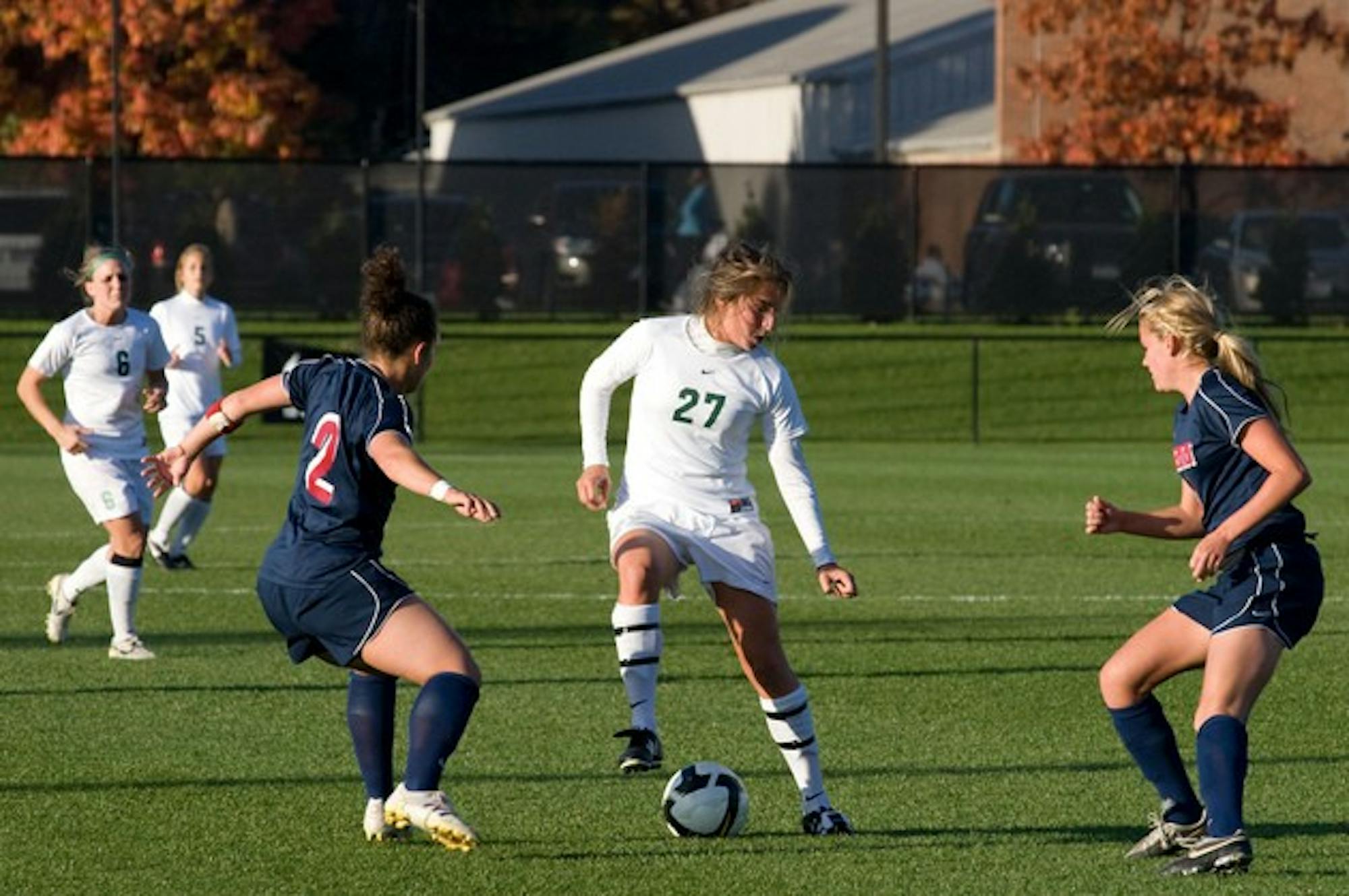 Midfielder Myra Sack '10 helped seal Dartmouth's victory over Penn on Saturday by scoring in the 84th minute to put the Big Green ahead, 2-0.