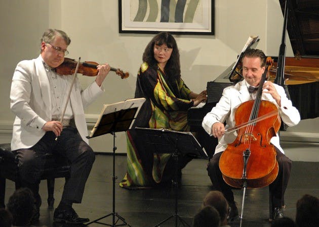 Violinist Philip Setzer, pianist Wu Han and cellist David Finkel will perform Mendelssohn's piano trios.