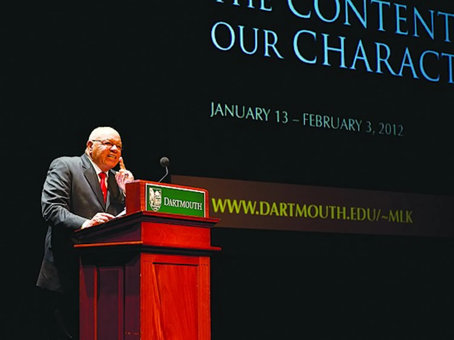 Former T.C. Williams High School football coach Herman Boone delivered the Martin Luther King, Jr. Day keynote address on Monday.