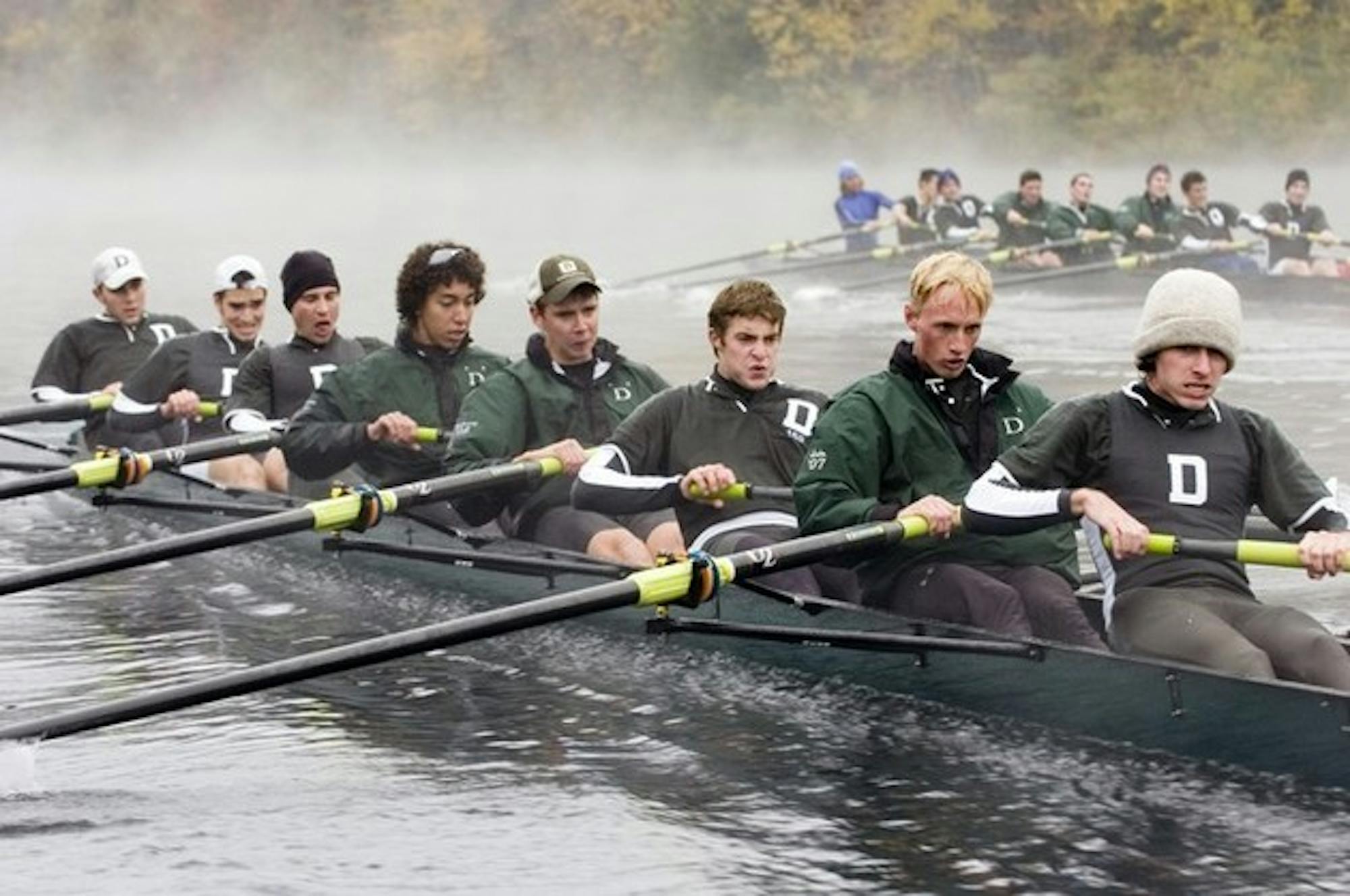 Crew rowed through windy, choppy conditions at Princeton. The teams' finishes didn't warm any hearts.