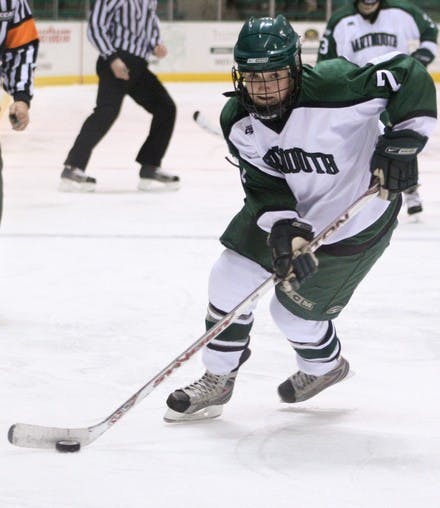 The women's hockey team will play its final home games this weekend.