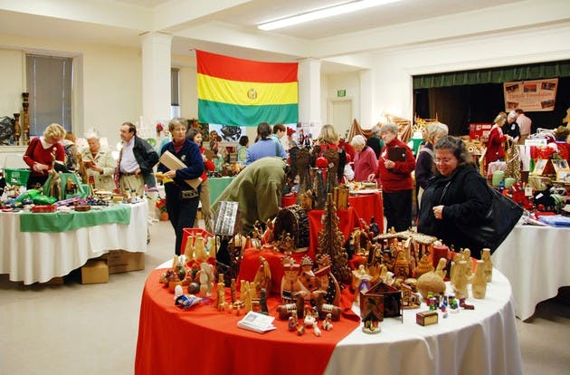 The Church of Christ's Christmas Market offers gifts from different non-profit and charitable groups from around the world. The groups then receive the proceeds from sales to support their membership.