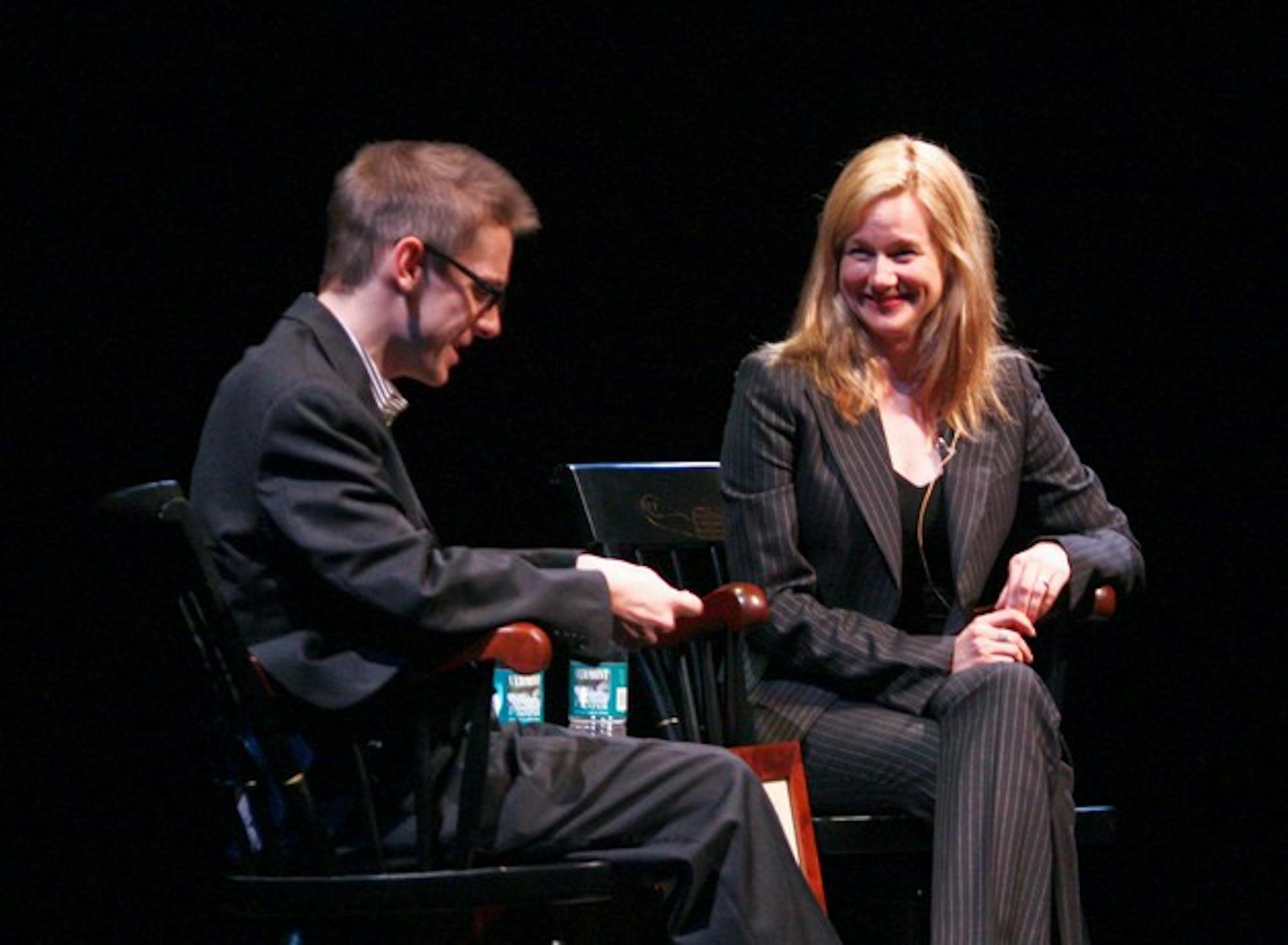 Actress Laura Linney admitted to ignoring her critics in a question-and-answer session at Friday's tribute.