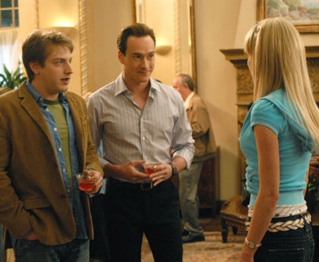 Frank Kranz and Chris Klein mingle in tonight's premiere of 