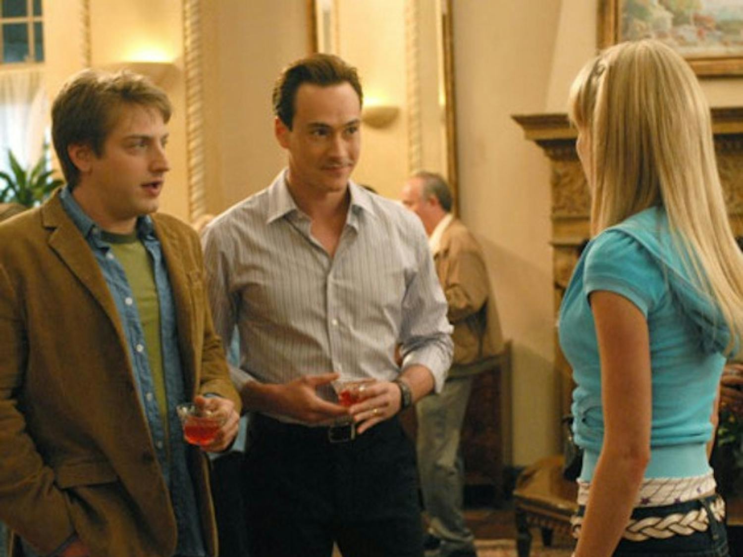 Frank Kranz and Chris Klein mingle in tonight's premiere of 