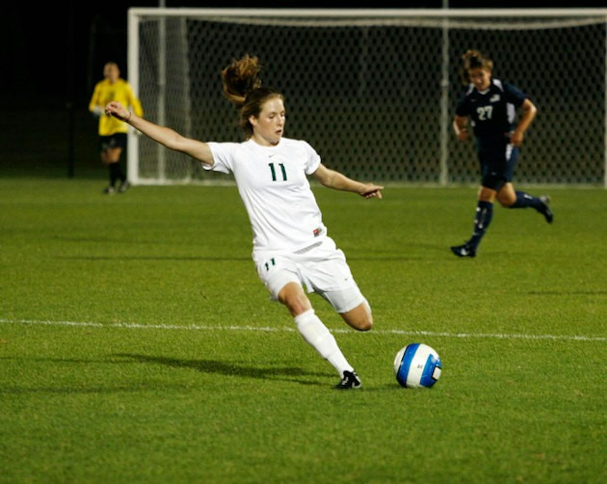 Alexis Euwema '11 and the Big Green women (2-7, 0-1 Ivy) fell to Princeton at home on Saturday, 2-1.