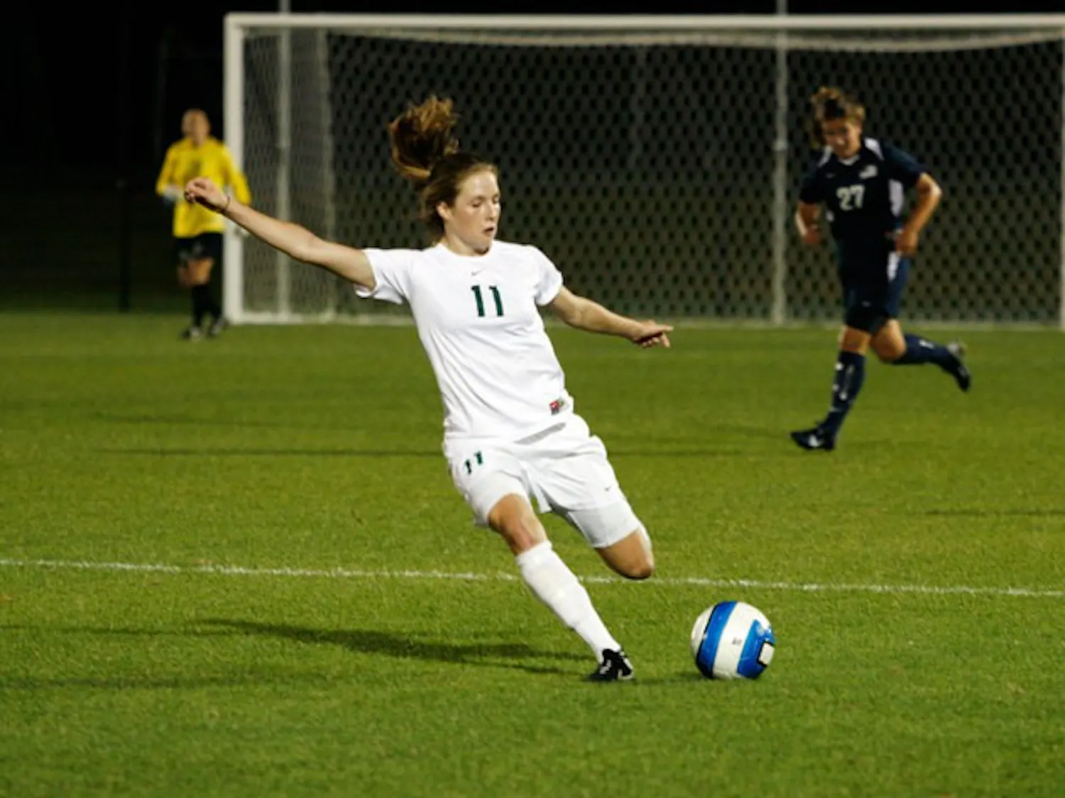 Alexis Euwema '11 and the Big Green women (2-7, 0-1 Ivy) fell to Princeton at home on Saturday, 2-1.