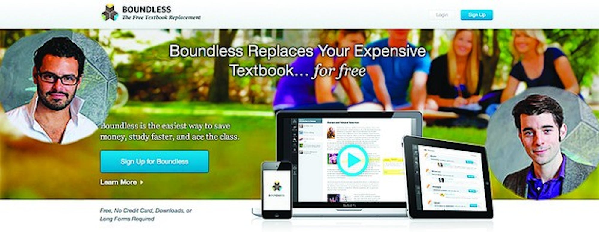 Ariel Diaz '02 Th'04 created a startup called Boundless, which offers students free materials in textbook form.
