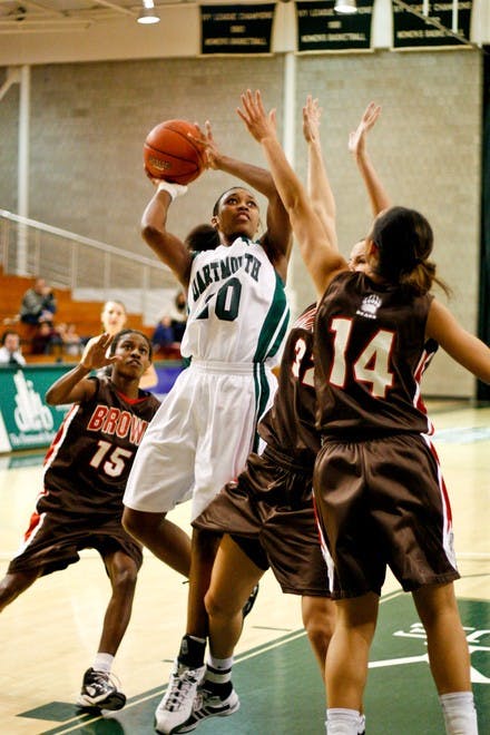 Brittney Smith '11 led the Big Green in scoring in Saturday's game against Brown with 20 points.