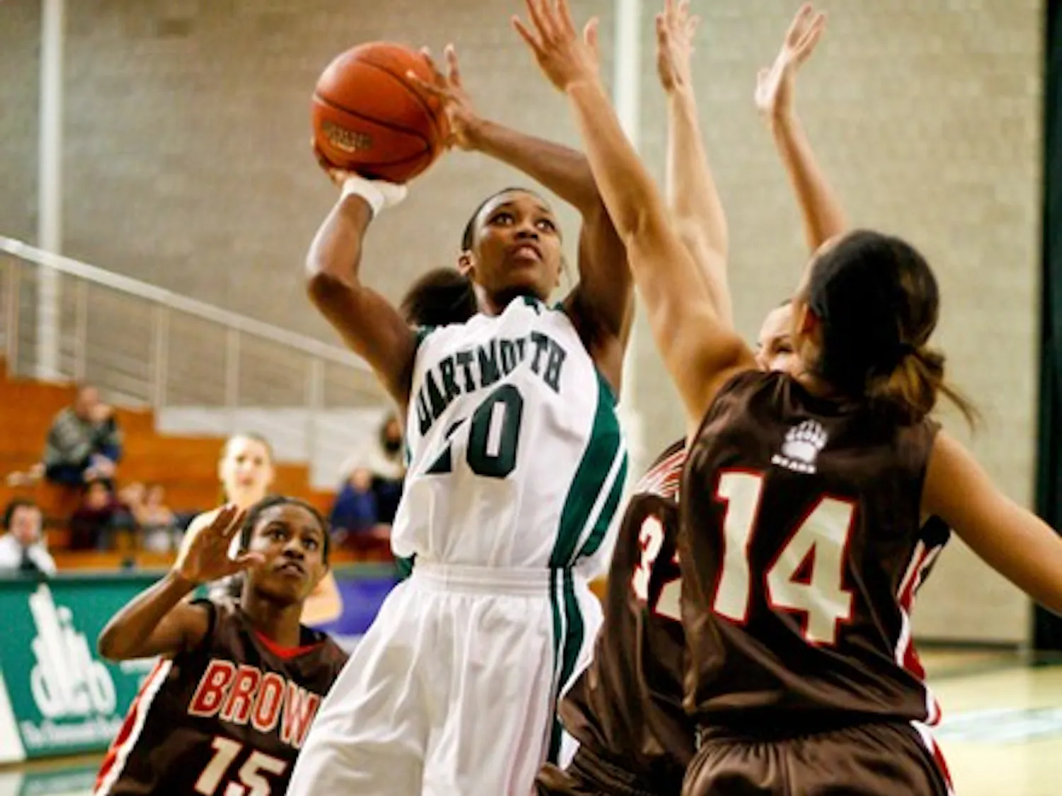 Brittney Smith '11 led the Big Green in scoring in Saturday's game against Brown with 20 points.