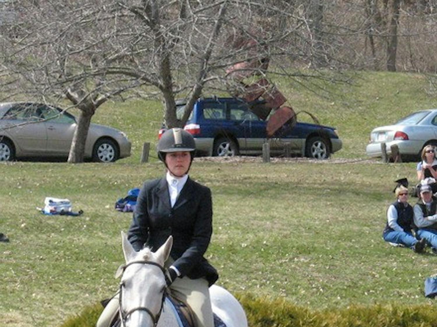 Sarah Spangenberg '11 finish in third place in two separate events at Nationals, the highest finishes in the history of the Dartmouth equestrian program.